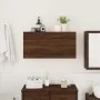 Mueble de pared baño madera ingeniería roble marrón 80x25x40 cm de , Tocadores de baño - Ref: Foro24-860091, Precio: 55,76 €,...