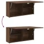 Mueble de pared baño madera ingeniería roble marrón 80x25x40 cm de , Tocadores de baño - Ref: Foro24-860091, Precio: 55,76 €,...