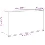 Mueble de pared baño madera ingeniería roble marrón 80x25x40 cm de , Tocadores de baño - Ref: Foro24-860091, Precio: 55,76 €,...