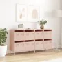 Aparador de acero laminado en frío rosa 135x39x73,5 cm de , Aparadores - Ref: Foro24-3307168, Precio: 220,69 €, Descuento: %
