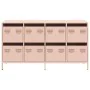 Aparador de acero laminado en frío rosa 135x39x73,5 cm de , Aparadores - Ref: Foro24-3307168, Precio: 220,69 €, Descuento: %