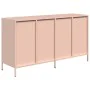 Aparador de acero laminado en frío rosa 135x39x73,5 cm de , Aparadores - Ref: Foro24-3307168, Precio: 220,69 €, Descuento: %