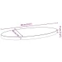 Tablero de mesa ovalado madera maciza de roble 80x40x4 cm by , Table tops - Ref: Foro24-4009049, Price: 73,00 €, Discount: %