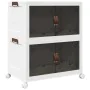 Caja de almacenaje apilable con ruedas 2niveles 75 L 64x40x76cm von , Lastenstapler - Ref: Foro24-4012368, Preis: 65,86 €, Ra...
