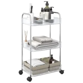 Carro de almacenamiento 3 niveles transparente 37x28x68 cm by , Cargo forklifts - Ref: Foro24-4012377, Price: 30,93 €, Discou...