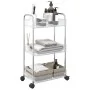 Carro de almacenamiento 3 niveles transparente 37x28x68 cm by , Cargo forklifts - Ref: Foro24-4012377, Price: 30,93 €, Discou...