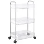 Carro de almacenamiento 3 niveles transparente 37x28x68 cm by , Cargo forklifts - Ref: Foro24-4012377, Price: 30,93 €, Discou...