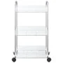 Carro de almacenamiento 3 niveles transparente 37x28x68 cm by , Cargo forklifts - Ref: Foro24-4012377, Price: 30,93 €, Discou...