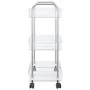 Carro de almacenamiento 3 niveles transparente 37x28x68 cm by , Cargo forklifts - Ref: Foro24-4012377, Price: 30,93 €, Discou...