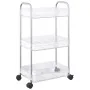 Carro de almacenamiento 3 niveles transparente 37x28x68 cm by , Cargo forklifts - Ref: Foro24-4012377, Price: 30,93 €, Discou...