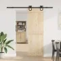 Kit de herrajes para puertas correderas acero negro 200 cm by , Door items - Ref: Foro24-4009733, Price: 45,85 €, Discount: %