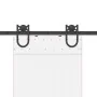 Kit de herrajes para puertas correderas acero negro 200 cm by , Door items - Ref: Foro24-4009733, Price: 45,85 €, Discount: %