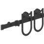 Kit de herrajes para puertas correderas acero negro 200 cm by , Door items - Ref: Foro24-4009733, Price: 45,85 €, Discount: %