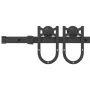 Kit de herrajes para puertas correderas acero negro 200 cm by , Door items - Ref: Foro24-4009733, Price: 45,85 €, Discount: %