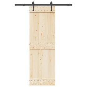 Kit de herrajes para puertas correderas acero negro 152,5 cm by , Door items - Ref: Foro24-4009704, Price: 70,70 €, Discount: %