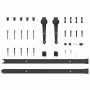 Kit de herrajes para puertas correderas acero negro 152,5 cm by , Door items - Ref: Foro24-4009704, Price: 70,70 €, Discount: %