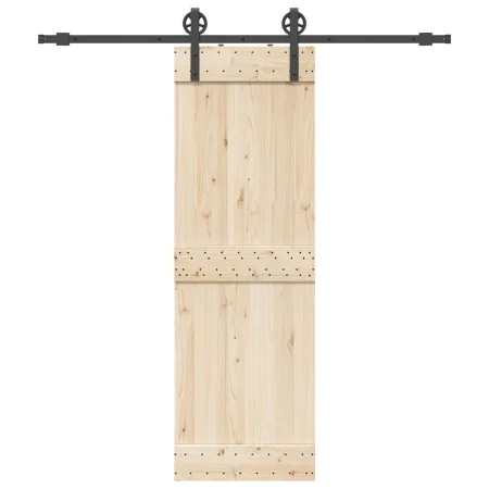 Kit de herrajes para puertas correderas acero negro 200 cm by , Door items - Ref: Foro24-4009725, Price: 66,27 €, Discount: %
