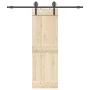 Kit de herrajes para puertas correderas acero negro 200 cm by , Door items - Ref: Foro24-4009725, Price: 66,27 €, Discount: %