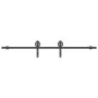 Kit de herrajes para puertas correderas acero negro 200 cm by , Door items - Ref: Foro24-4009725, Price: 66,27 €, Discount: %