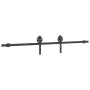 Kit de herrajes para puertas correderas acero negro 200 cm by , Door items - Ref: Foro24-4009725, Price: 66,27 €, Discount: %