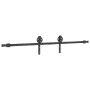 Kit de herrajes para puertas correderas acero negro 200 cm by , Door items - Ref: Foro24-4009725, Price: 66,27 €, Discount: %