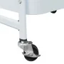 Carrito de almacenaje 3 niveles acero blanco 42x41,5x77 cm by , Cargo forklifts - Ref: Foro24-4012382, Price: 31,27 €, Discou...