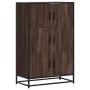 Aparador alto madera de ingeniería y metal marrón roble de , Aparadores - Ref: Foro24-849073, Precio: 103,81 €, Descuento: %