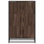 Aparador alto madera de ingeniería y metal marrón roble de , Aparadores - Ref: Foro24-849073, Precio: 103,81 €, Descuento: %
