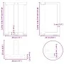 Patas de mesa centro forma T 2uds acero natural 28x25x(42-43)cm de , Patas para mesas - Ref: Foro24-4013023, Precio: 77,20 €,...