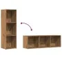 Estantería de madera ingeniería roble artisan 36x30x114 cm de , Librerías y estanterías - Ref: Foro24-855775, Precio: 45,40 €...