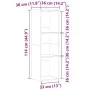 Estantería de madera ingeniería roble artisan 36x30x114 cm de , Librerías y estanterías - Ref: Foro24-855775, Precio: 45,40 €...