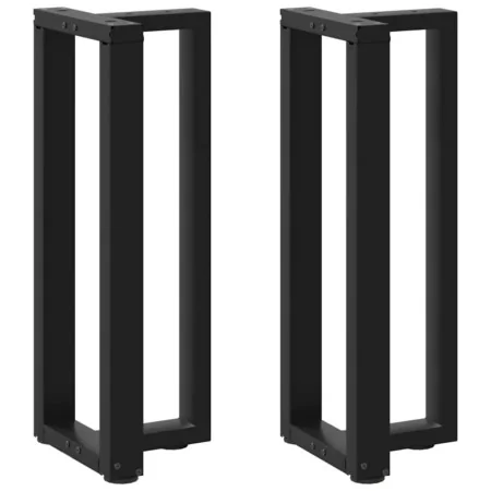 Patas de mesa consola en forma de T 2 unidades acero negro de , Patas para mesas - Ref: Foro24-4013040, Precio: 103,61 €, Des...