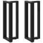 Patas de mesa consola en forma de T 2 unidades acero negro de , Patas para mesas - Ref: Foro24-4013040, Precio: 103,61 €, Des...