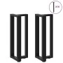 Patas de mesa consola en forma de T 2 unidades acero negro de , Patas para mesas - Ref: Foro24-4013040, Precio: 103,61 €, Des...