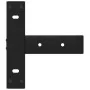 Patas de mesa consola en forma de T 2 unidades acero negro de , Patas para mesas - Ref: Foro24-4013040, Precio: 103,61 €, Des...