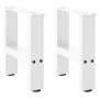 Patas de mesa de centro blanco 2uds acero 40x(30-31) cm de , Patas para mesas - Ref: Foro24-4013257, Precio: 55,09 €, Descuen...