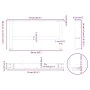 Patas de mesa de centro blanco 2uds acero 70x(30-31) cm de , Patas para mesas - Ref: Foro24-4013269, Precio: 66,38 €, Descuen...