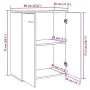 Aparador de madera de ingeniería roble artisan 60x30x75 cm de , Aparadores - Ref: Foro24-855899, Precio: 67,43 €, Descuento: %