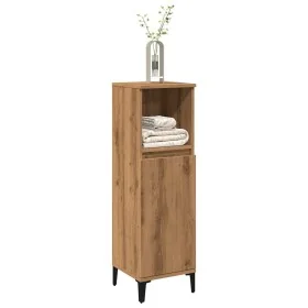 Armario de baño madera de ingeniería roble artisan 30x30x100 cm by , bathroom vanities - Ref: Foro24-857112, Price: 49,73 €, ...