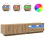 Mueble de TV luces LED madera roble artisan 180x35x40 cm de , Muebles TV - Ref: Foro24-3329164, Precio: 151,37 €, Descuento: %