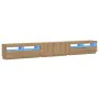 Mueble de TV luces LED madera roble artisan 300x35x40 cm de , Muebles TV - Ref: Foro24-3329170, Precio: 280,31 €, Descuento: %