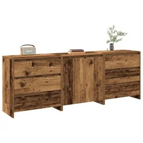 Aparador 3 piezas madera vieja madera contrachapada de , Aparadores - Ref: Foro24-3329179, Precio: 272,47 €, Descuento: %