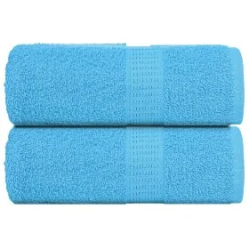 Toallas 2 unidades 100% algodón turquesa 30x30 cm 360 gsm de , Toallas - Ref: Foro24-136968, Precio: 11,53 €, Descuento: %