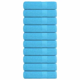 Toallas de Baño 10 uds 100% algodón turquesa 100x150 cm 360 gsm de , Toallas - Ref: Foro24-136982, Precio: 104,67 €, Descuent...