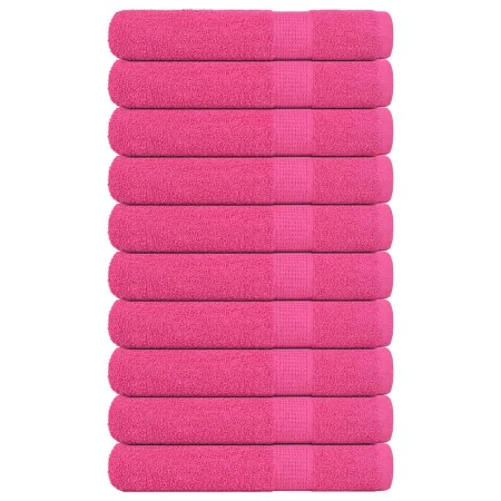 Toallas de sauna 10 uds 100% algodón rosa 80x200 cm 360 gsm de , Toallas - Ref: Foro24-137057, Precio: 105,34 €, Descuento: %
