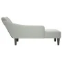 Chaise longue con reposabrazos derecho terciopelo gris claro de , Divanes - Ref: Foro24-4009792, Precio: 113,21 €, Descuento: %
