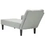 Chaise longue con reposabrazos derecho terciopelo gris claro de , Divanes - Ref: Foro24-4009792, Precio: 113,21 €, Descuento: %