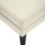 Tumbona con almohada y reposabrazo derecho terciopelo crema de , Divanes - Ref: Foro24-4009814, Precio: 136,05 €, Descuento: %