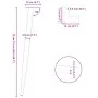 Patas para mesa de centro cónicas 4 uds acero blanco 72-73 cm de , Patas para mesas - Ref: Foro24-4012517, Precio: 59,24 €, D...
