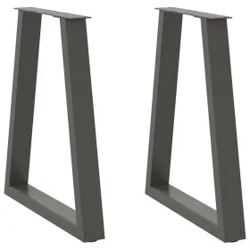 Patas para mesa de centro en forma de V 2 uds antracita acero de , Patas para mesas - Ref: Foro24-4012562, Precio: 96,82 €, D...